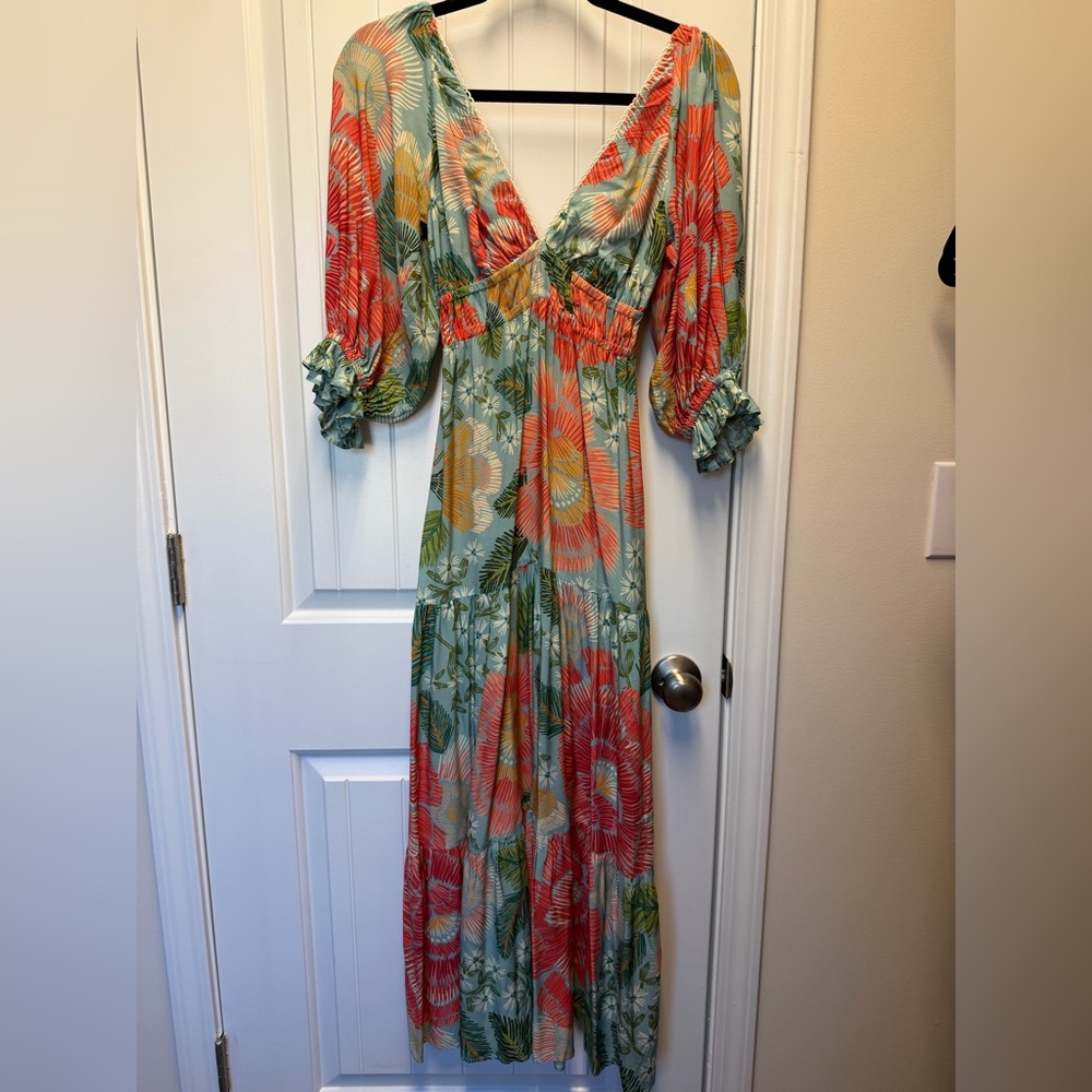 FARM Rio Vibrant Floral Maxi Dress